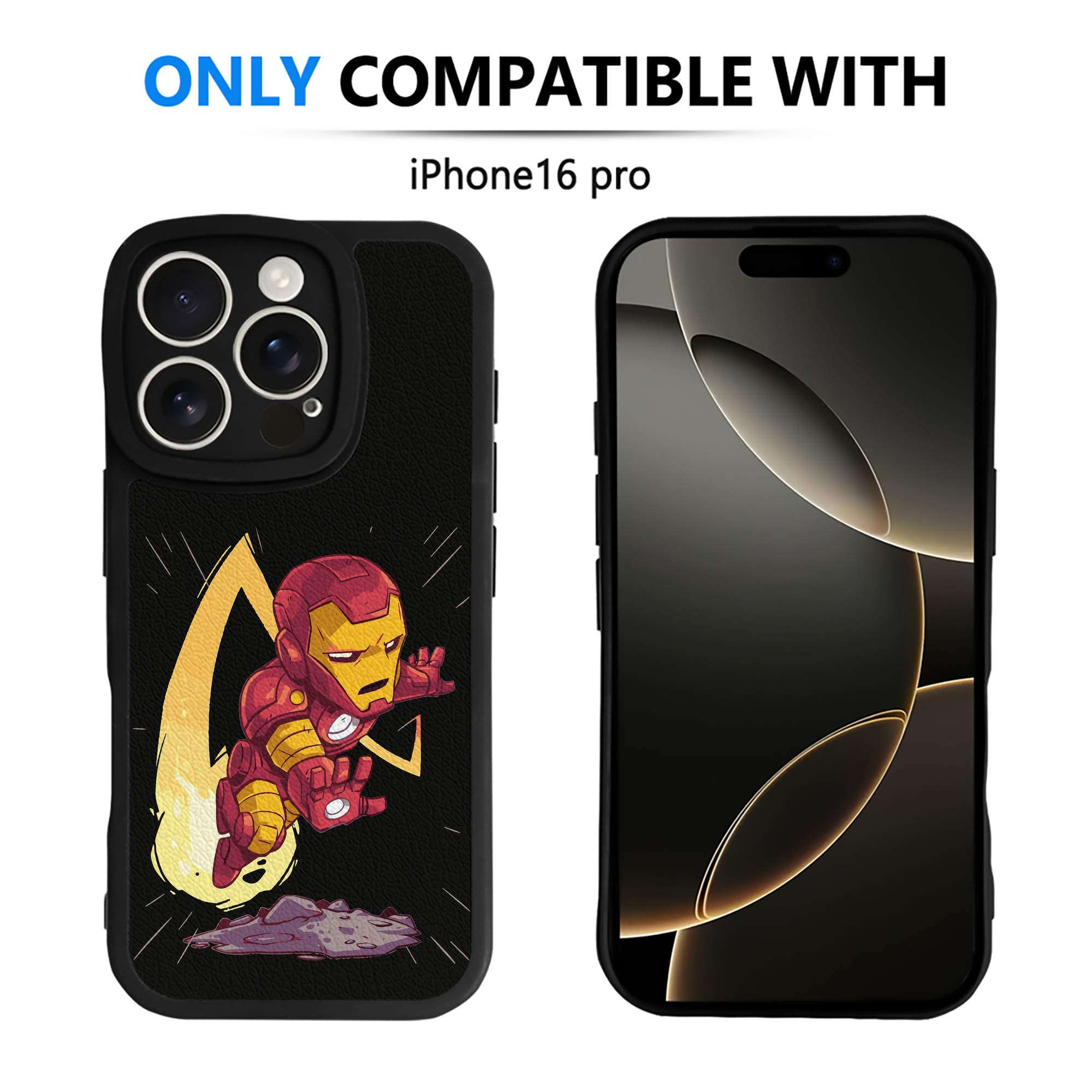 （画像用） アベンジャーズ The Avengers 【iPhone 16シリーズ対応】シリコンスマホケース（レザー調） 材質：シリコン